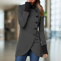Alfreda | Damen Lange Weste | Elegant in Grau