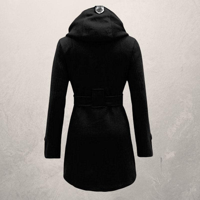 Alary | Damen Schwarz Trenchcoat | Wintermantel