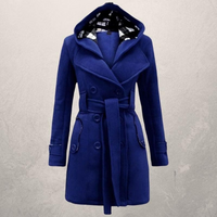 Alary | Damen Schwarz Trenchcoat | Wintermantel in Blau