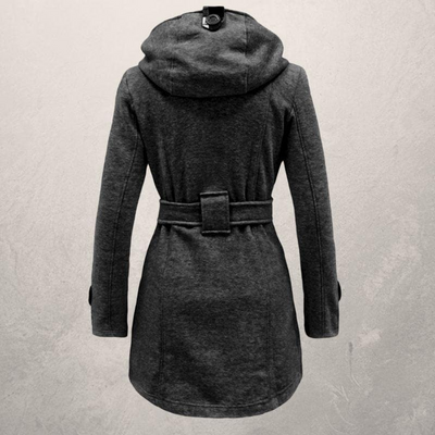 Alary | Damen Schwarz Trenchcoat | Wintermantel