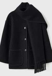 Hedi | Damen Schwarze Übergangsjacke | Wintermantel in Schwarz