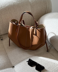Carmen | Damen Schwarz Umhängetasche | Handtasche in Braun