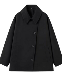 Kaitlyn | Damen Schwarz Weste | Oversize in Schwarz