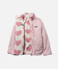 Naomi | Damen Warme Winterjacke | Kurz in Rosa