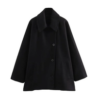 Ariene | Damen Übergangsjacke Elegant | Kurz in Schwarz