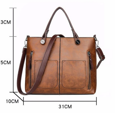 Julie | Damen Shopper Handtasche | Schwarz