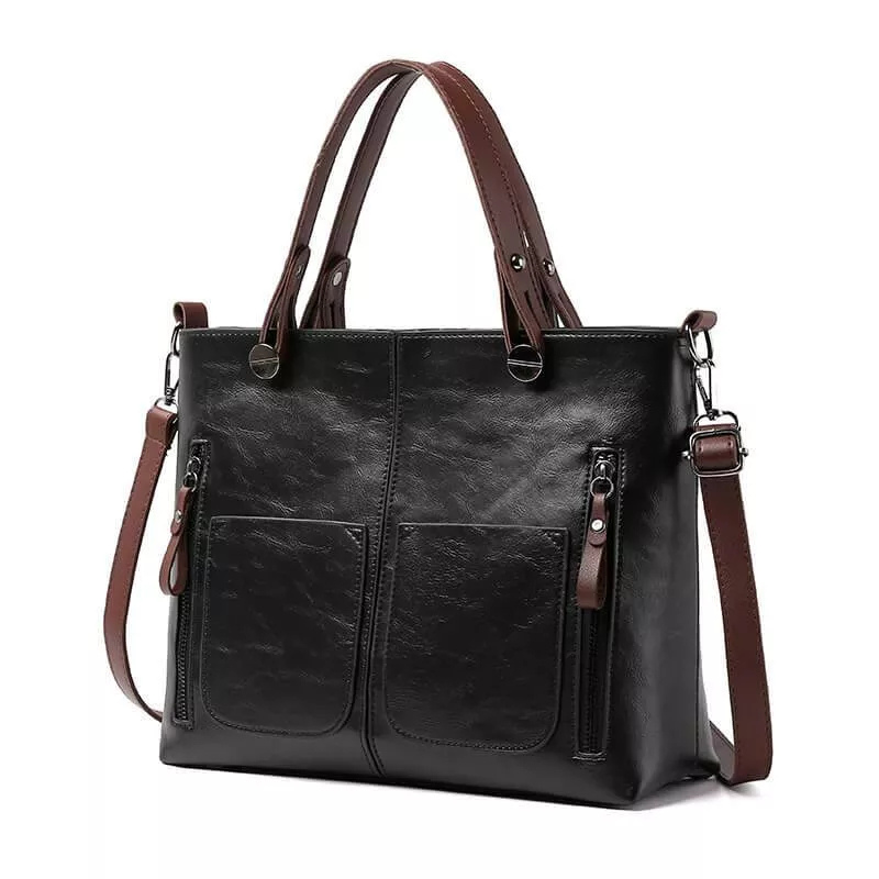 Julie | Damen Shopper Handtasche | Schwarz