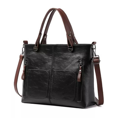 Julie | Damen Shopper Handtasche | Schwarz