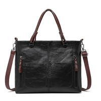Julie | Damen Shopper Handtasche | Schwarz in Schwarz