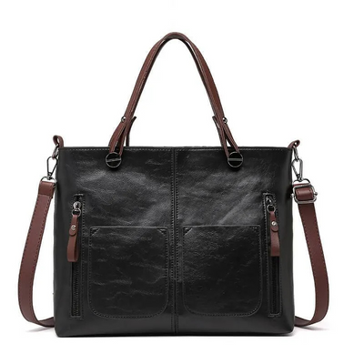 Julie | Damen Shopper Handtasche | Schwarz