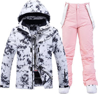 Zamira | Damen Skianzug Set | Komplette Outfit in Schwarz und Rosa