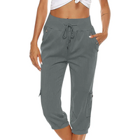 Hermine | Damen Sommer Hose | Schwarze in Grau