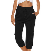 Hermine | Damen Sommer Hose | Schwarze in Schwarz