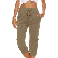 Hermine | Damen Sommer Hose | Schwarze in Khaki