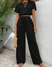 Ysabella | Damen Sommer Outfit | Moderne in Schwarz
