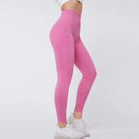Jesha | Damen Sport Leggings | Trainingshose in Rose Rot