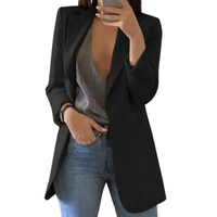 Nika | Damen Elegant Blazer | Schwarz in Schwarz