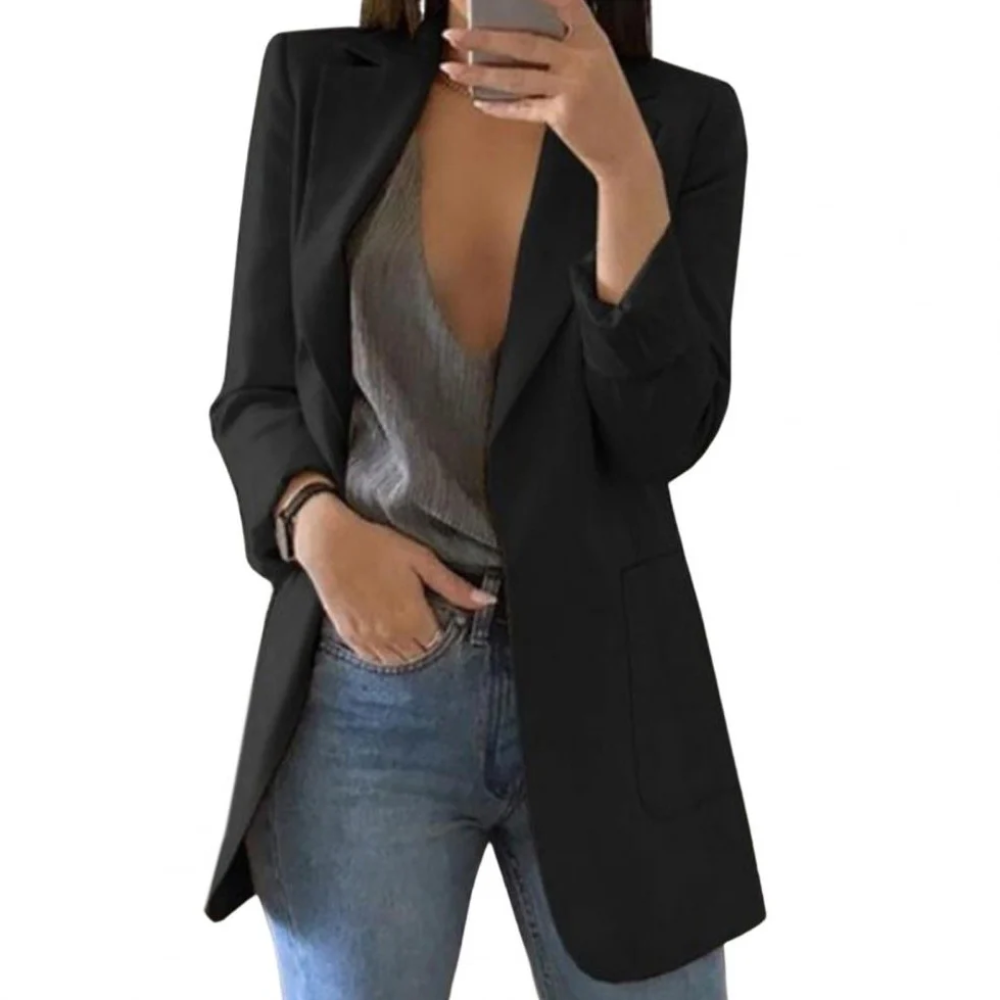Nika | Damen Elegant Blazer | Schwarz