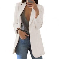 Nika | Damen Elegant Blazer | Schwarz in Weiß