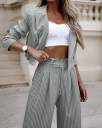 Heidi | Damen Festliche Hosenanzug | Elegant in Grau