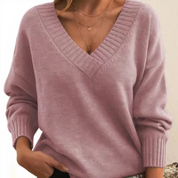 Gunnel | Damen Strick Pullover | Sweater in Rosa