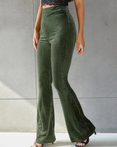 Damen stylische Schlaghose | Cord