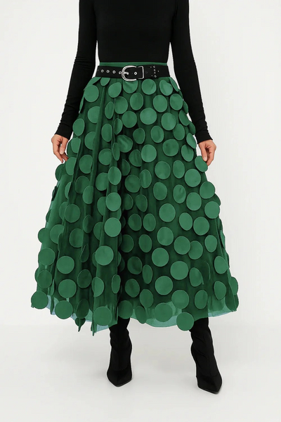 Damen stylischer Vintage-Midirock | Lang