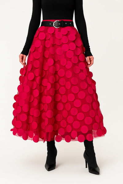 Damen stylischer Vintage-Midirock | Lang