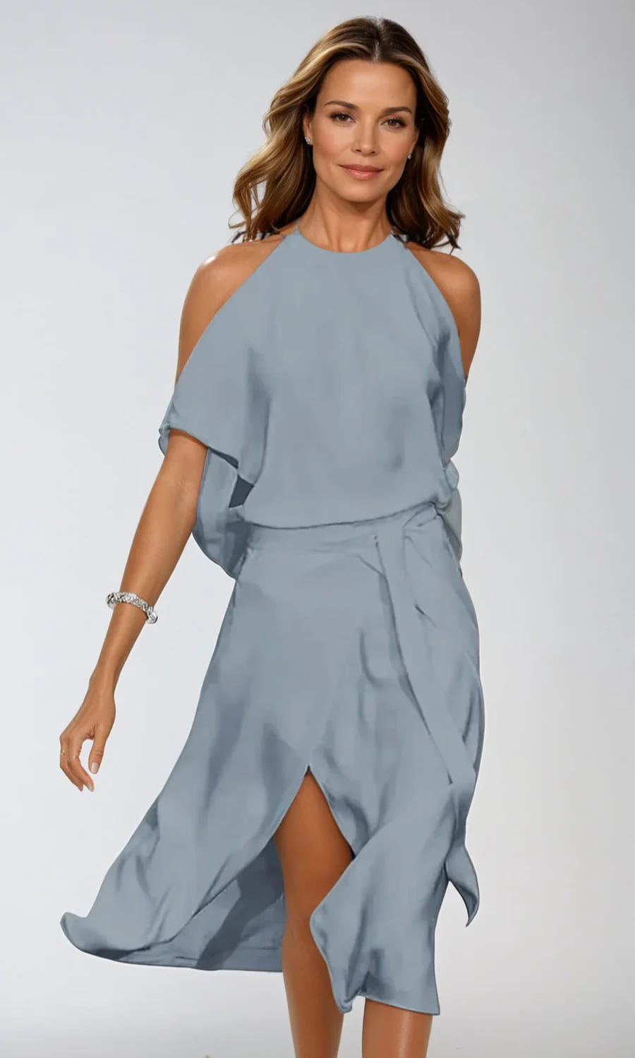 Damen stylisches Sommerpartykleid | Midi