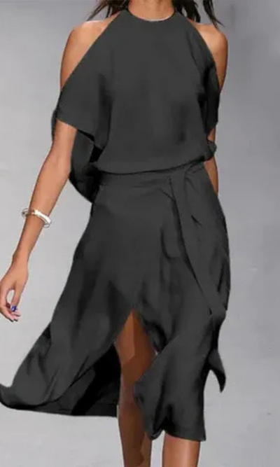 Damen stylisches Sommerpartykleid | Midi