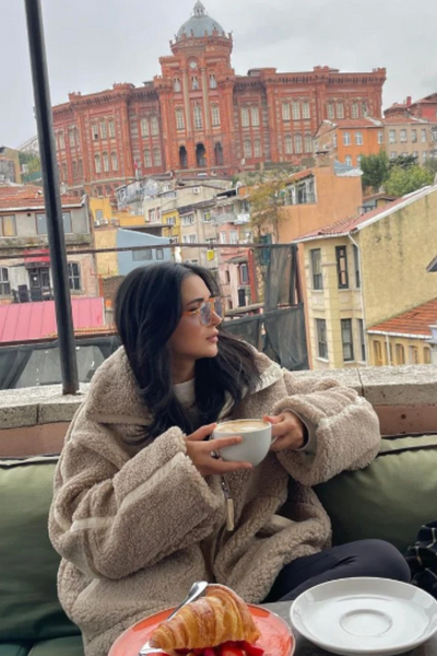 Athena | Damen Teddy Jacke | Weiß