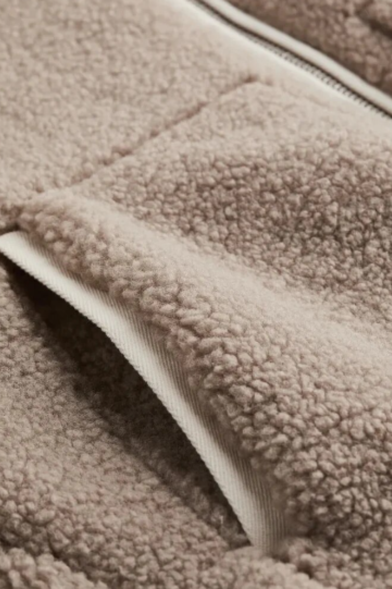 Athena | Damen Teddy Jacke | Weiß