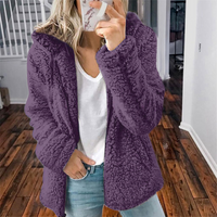 Miles | Teddy Jacke Damen | Lang in Lila