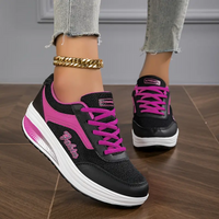 Harriet | Damen Tendance Sneaker | Turnschuhe in Schwarz mit Lila
