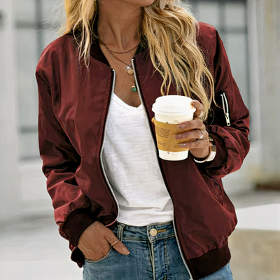 Damen trendige Bomberjacke | Leichte