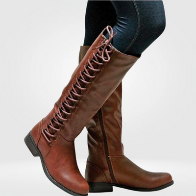 Damen trendige hohe Stiefel | Bequeme
