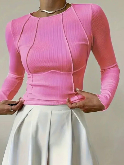 Maja | Damen Modern Langarm Shirt | Oberteil