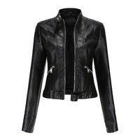 Yara | Damen Elegante Jacke | Kurze Mantel in Schwarz