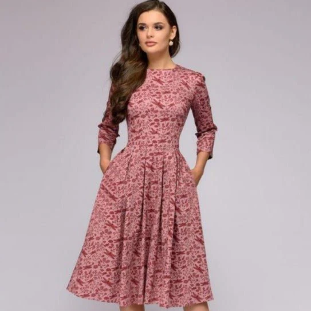 Felize | Damen Elegant Partykleid | Midi