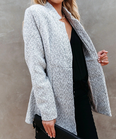 Alina | Damen Lange Strickjacke | Warm