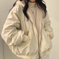 Pauline | Damen Warme Winterjacke | Oversized in Aprikose