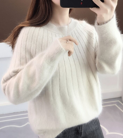 Birgit | Damen Ausgefallene Strickpullover | Sweater