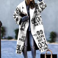 Gisela | Damen Warme Winterjacke | Lange Mantel in Weiß