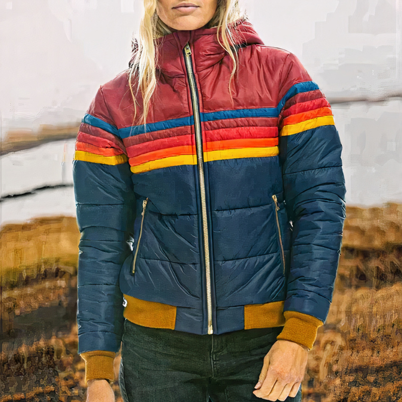 Damen warme isolierte Winterjacke | Beheizbare