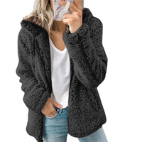 Sia | Damen Warme Strickjacke | Leichte in Schwarz