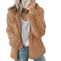 Sia | Damen Warme Strickjacke | Leichte in Braun