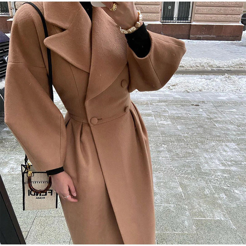 Anabell | Damen Lange Trenchcoat | Warm