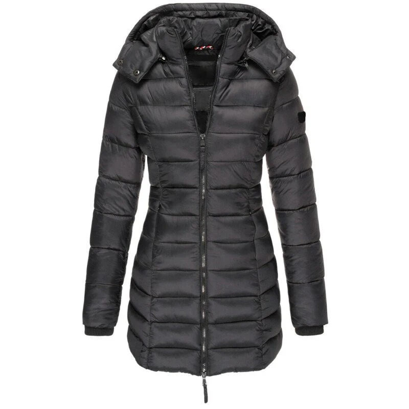 Damen warme Winter-Daunenjacke | Wasserdicht
