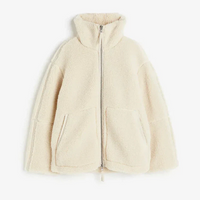 Nele | Damen Warme Teddy Jacke | Winter in Beige