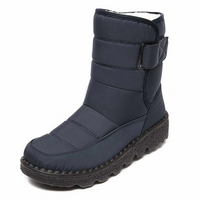 Trixie | Damen Wasserdichte Schneestiefel | Schwarz in Blau